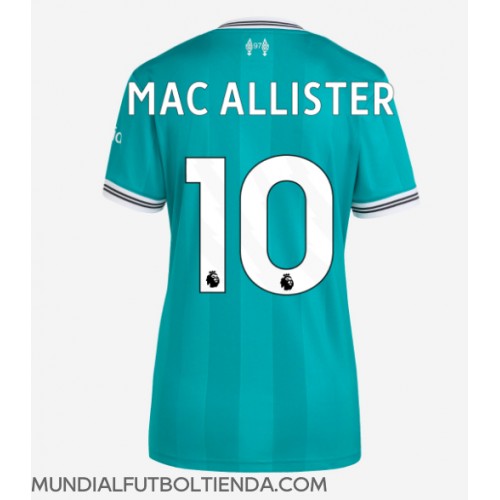 Camiseta Liverpool Alexis Mac Allister #10 Tercera Equipación Replica 2025-26 para mujer mangas cortas